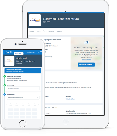 norismed Doctolib App für Termine